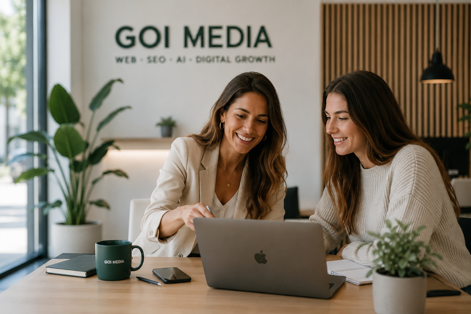GOI MEDIA trabajando con clientes